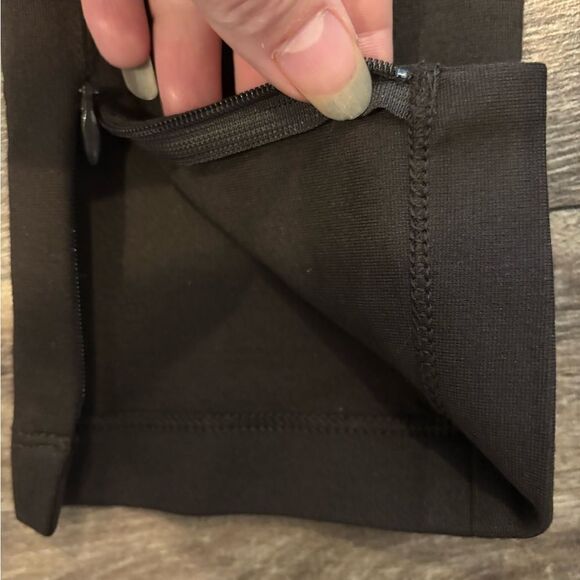 Vince Ponte Stretch Knit Chocolate Brown Leggings Pants Flat Front Waist Size 6 - Picture 6 of 7